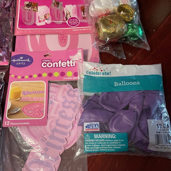 Lot of 100+ Party supplies!! Lavender & Pink color - Picture 9 of 14